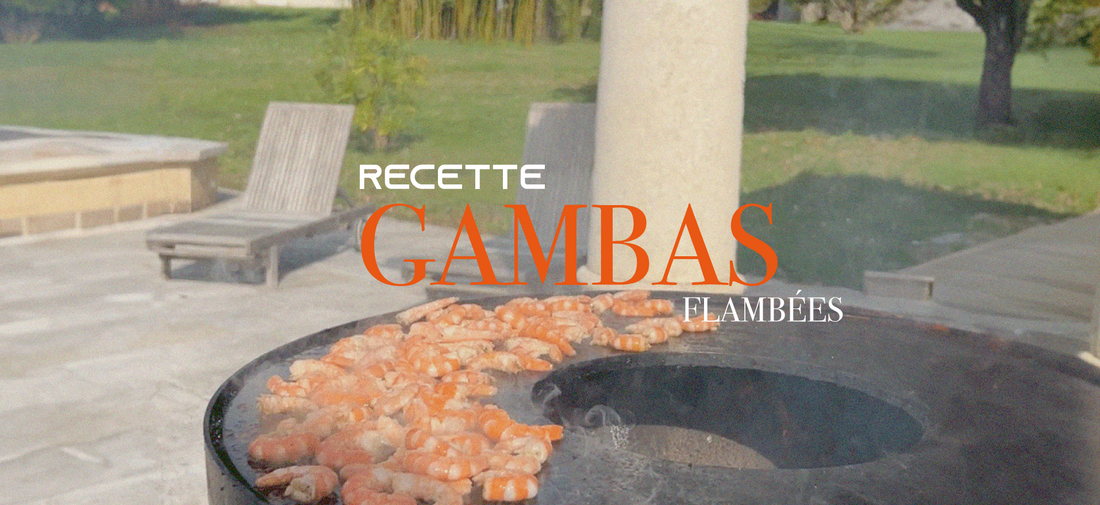 Comment cuire des gambas ou crevettes au brasero plancha ?